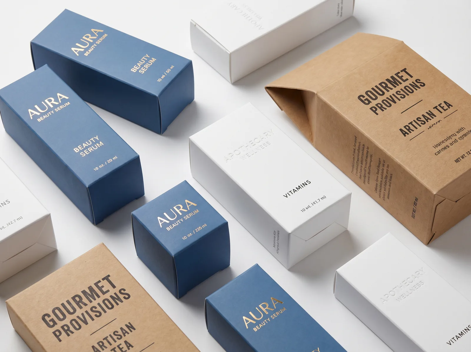 Premium folding carton boxes for consumer products